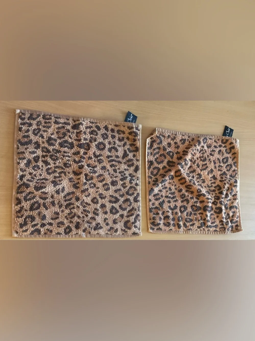 City Chic Leopard Print Cotton Face Towels